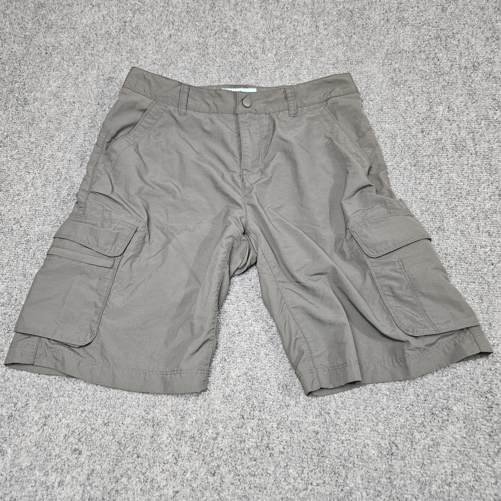REI Cargo Shorts Womens 4 Gray Nylon Hiking Outdoor Trail‎ Utility Pocket